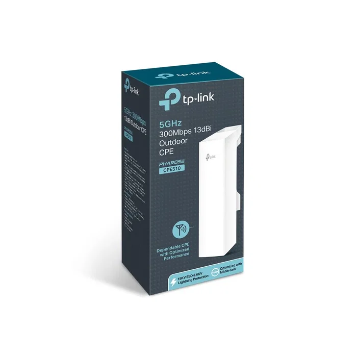 TP-Link CPE510 Punto de Acceso Inalámbrico de Exterior 300Mbps 5GHz Antena 13dBi TP-Link CPE510 Punto de Acceso Inalámbrico de Exterior 300Mbps 5GHz Antena 13dBi